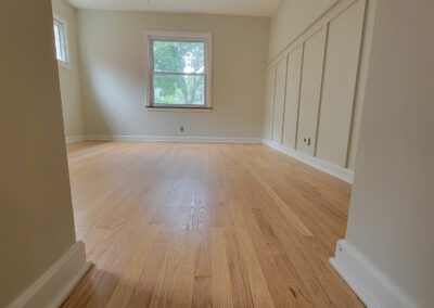 Red Oak Waterbased Sealer on Hardwood Floor