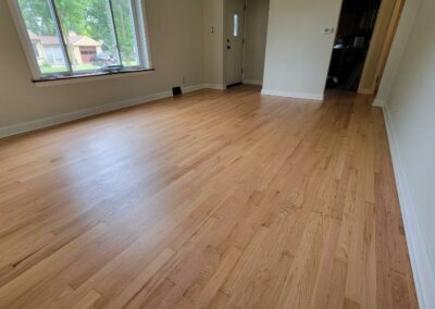 Red Oak Waterbased Sealer on Hardwood Floor